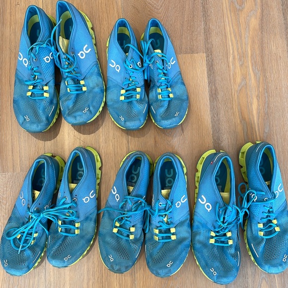 On Cloud X (storm/willow) Women's Shoes - Picture 2 of 4